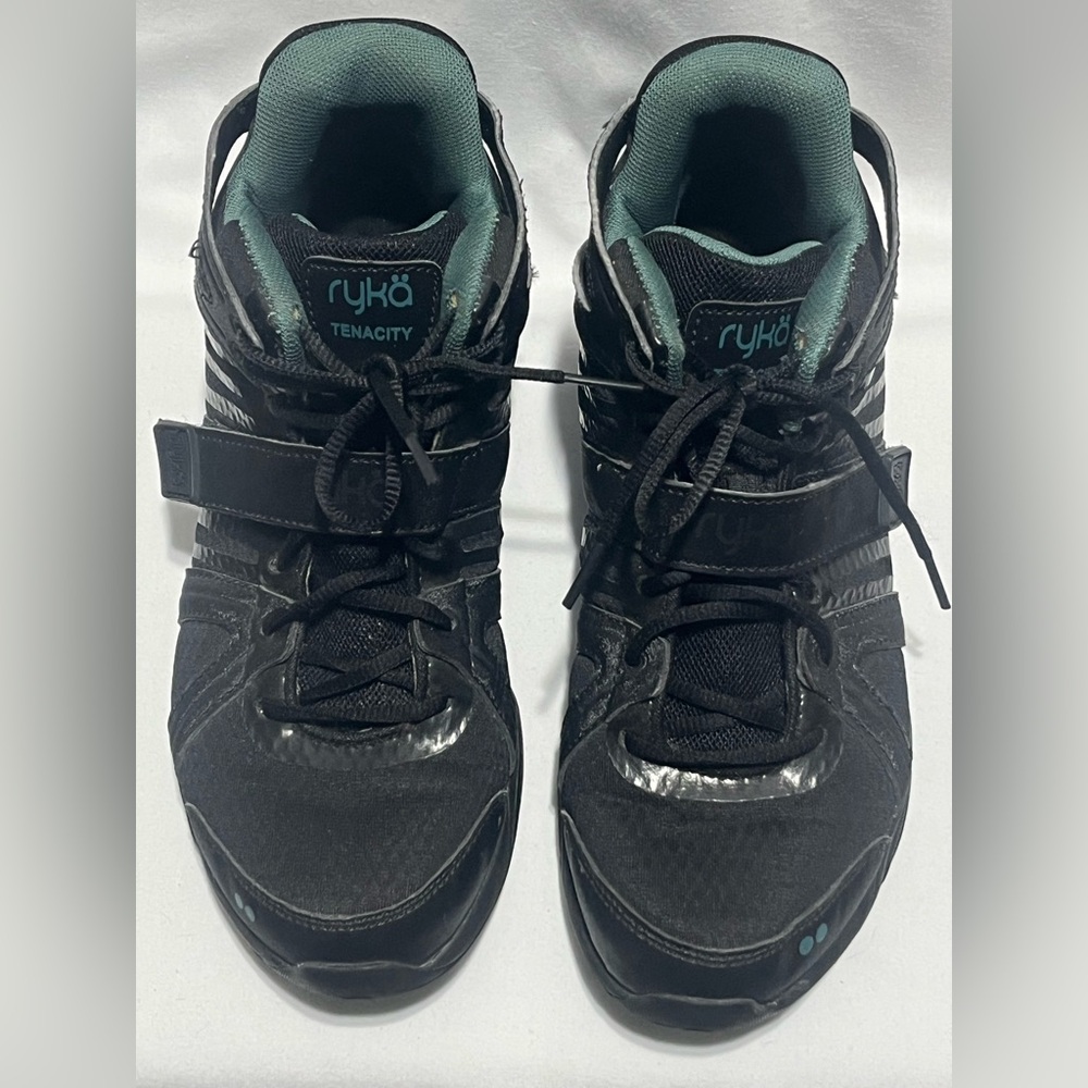 Ryka Black and Teal Women's Sneakers